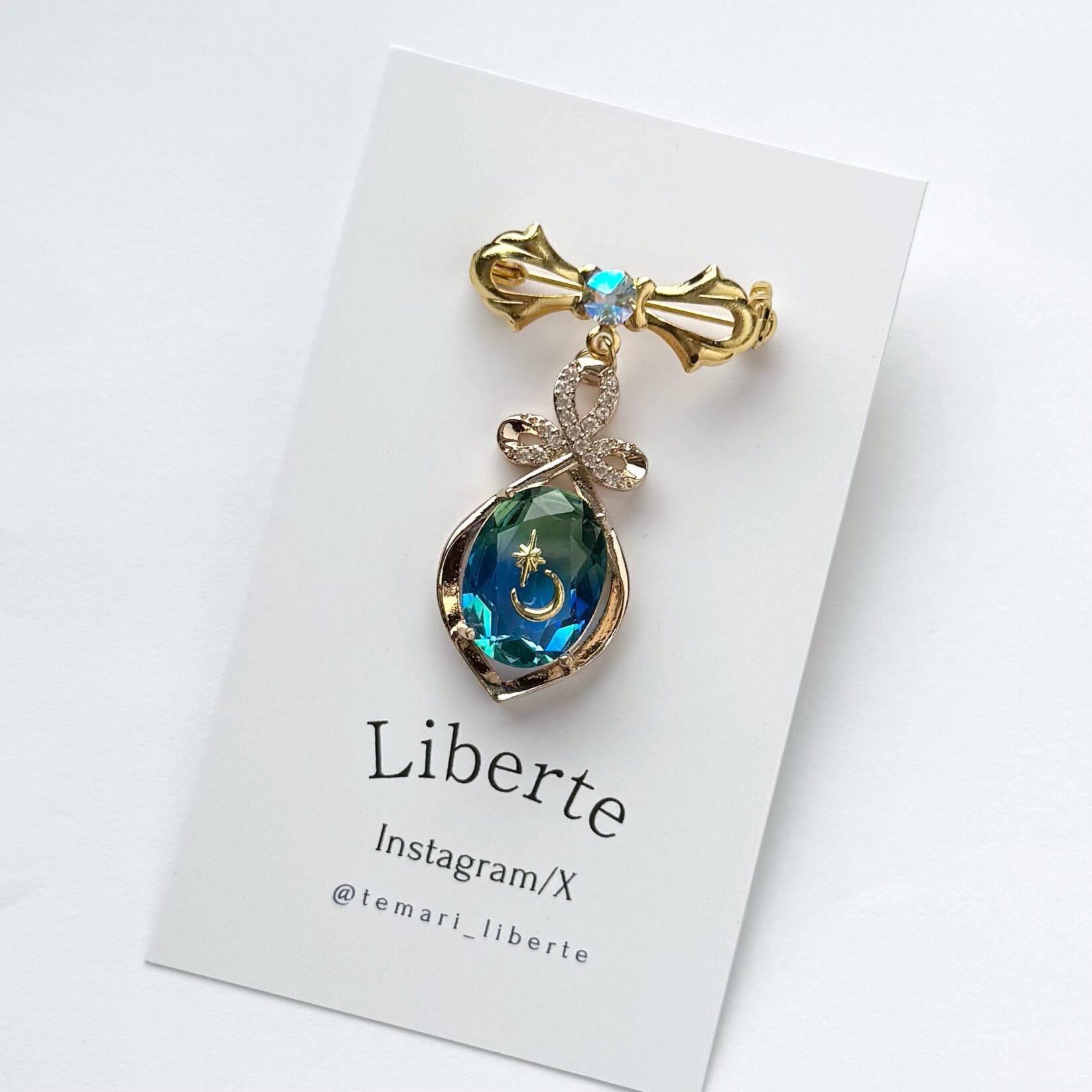 New宝星石ブローチ/Ocean