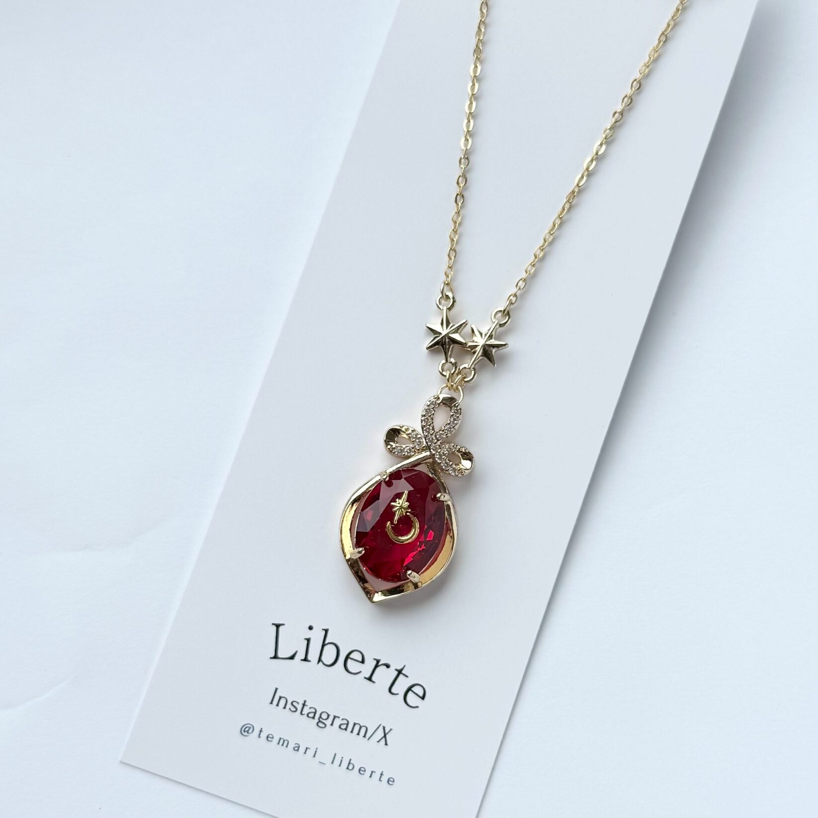 New宝星石ネックレス/Flame