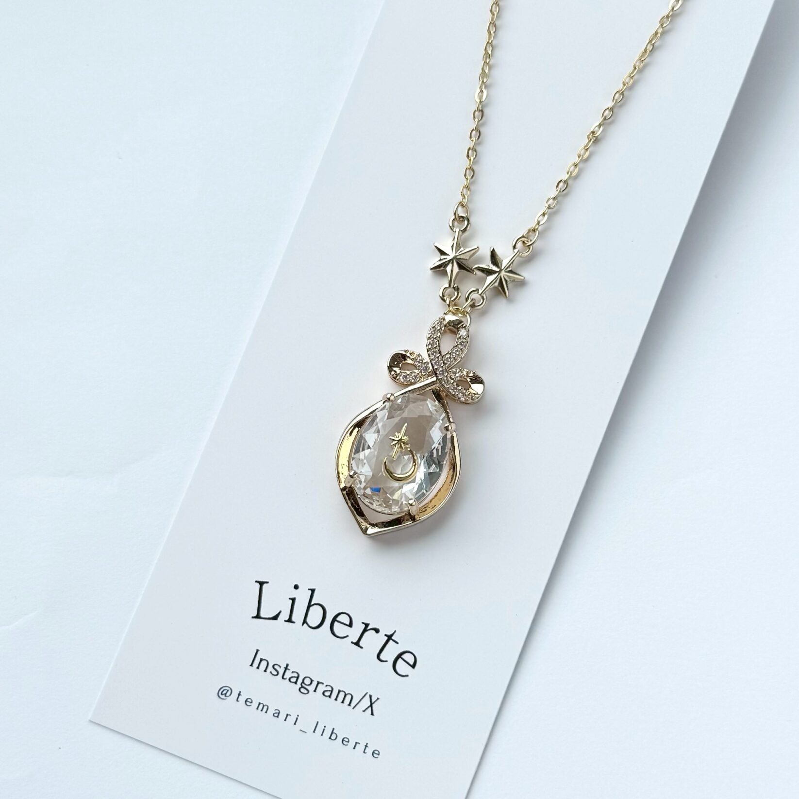 New宝星石ネックレス/Moon