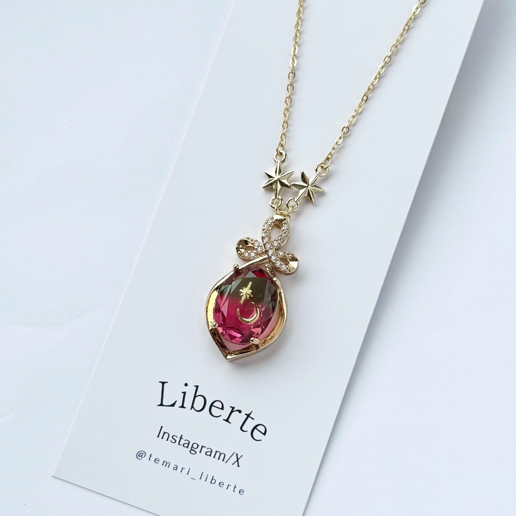 New宝星石ネックレス/Sweet