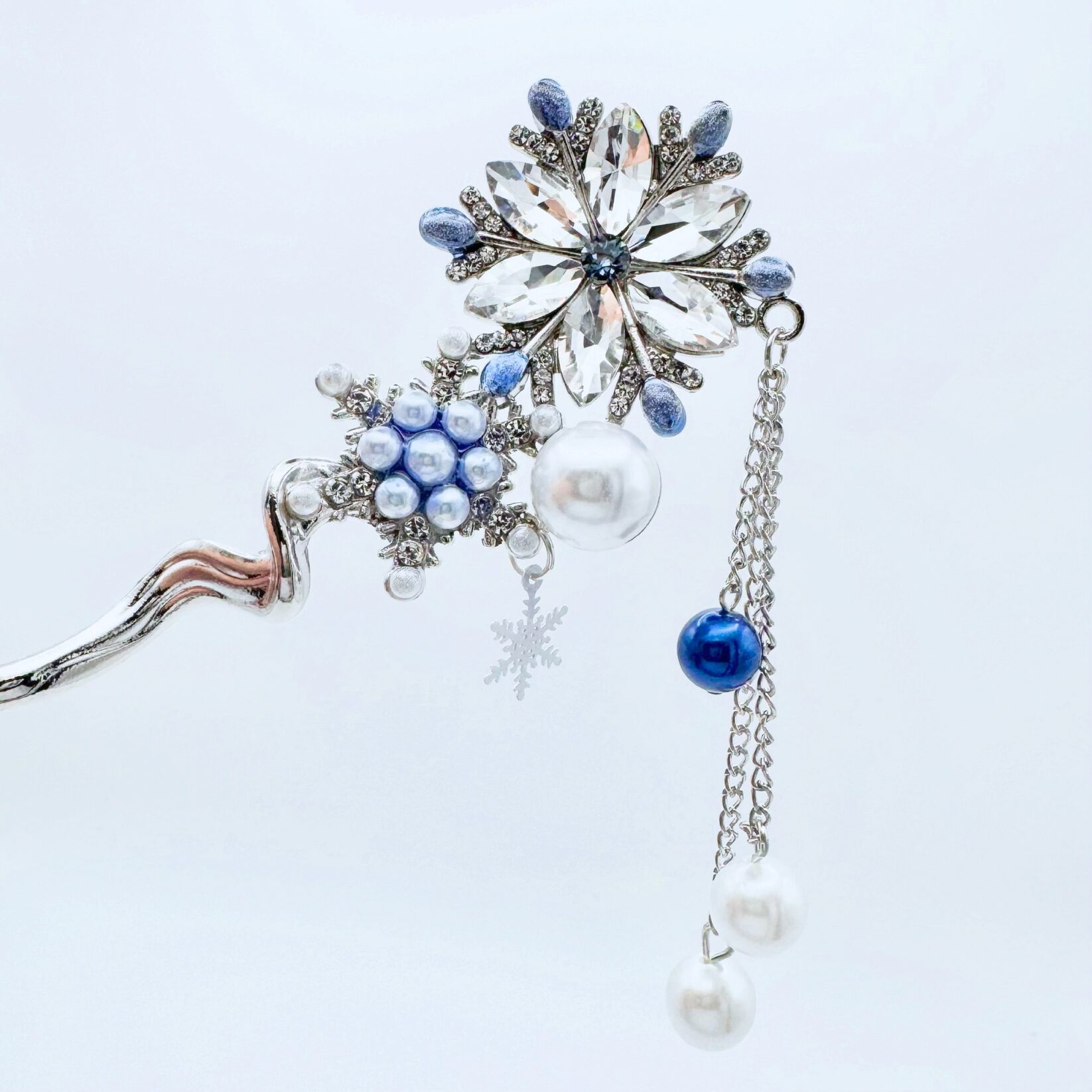 [在庫1のみ] 雪の結晶の簪