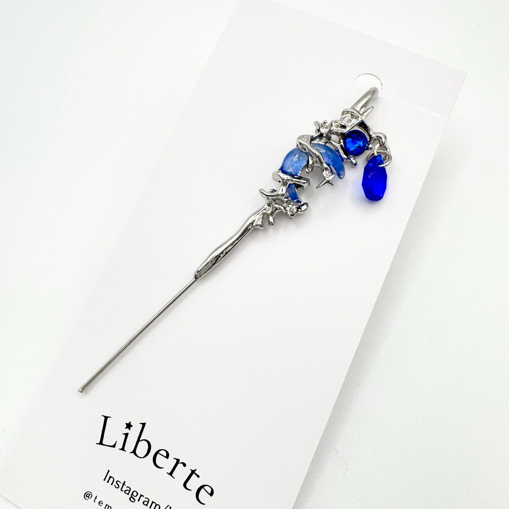 クレセントステッキ/ピアス/Blue