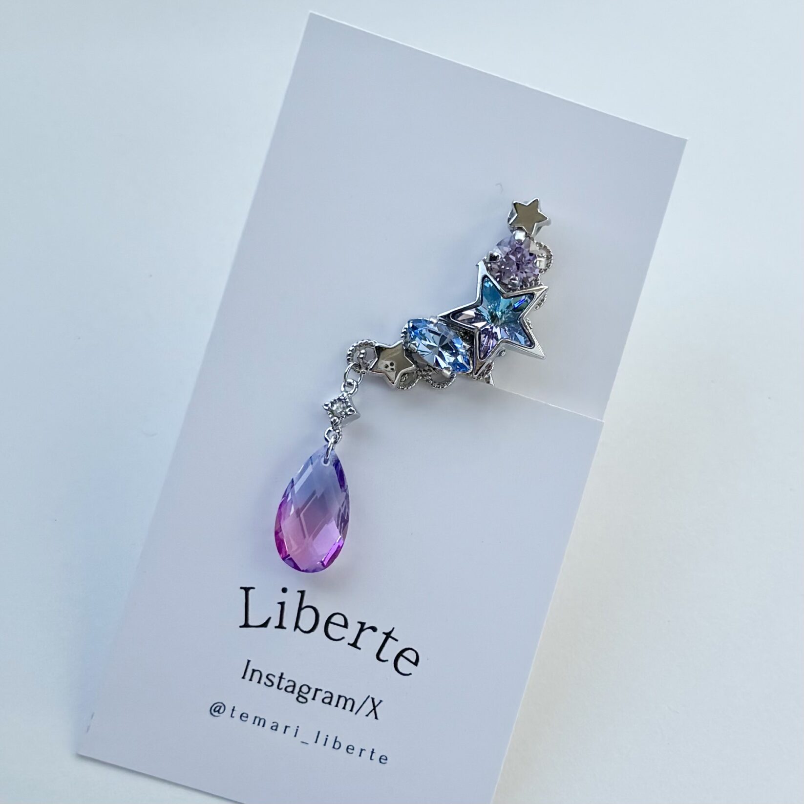 [左耳用]煌星イヤーカフ/ライトブルーバイオレット