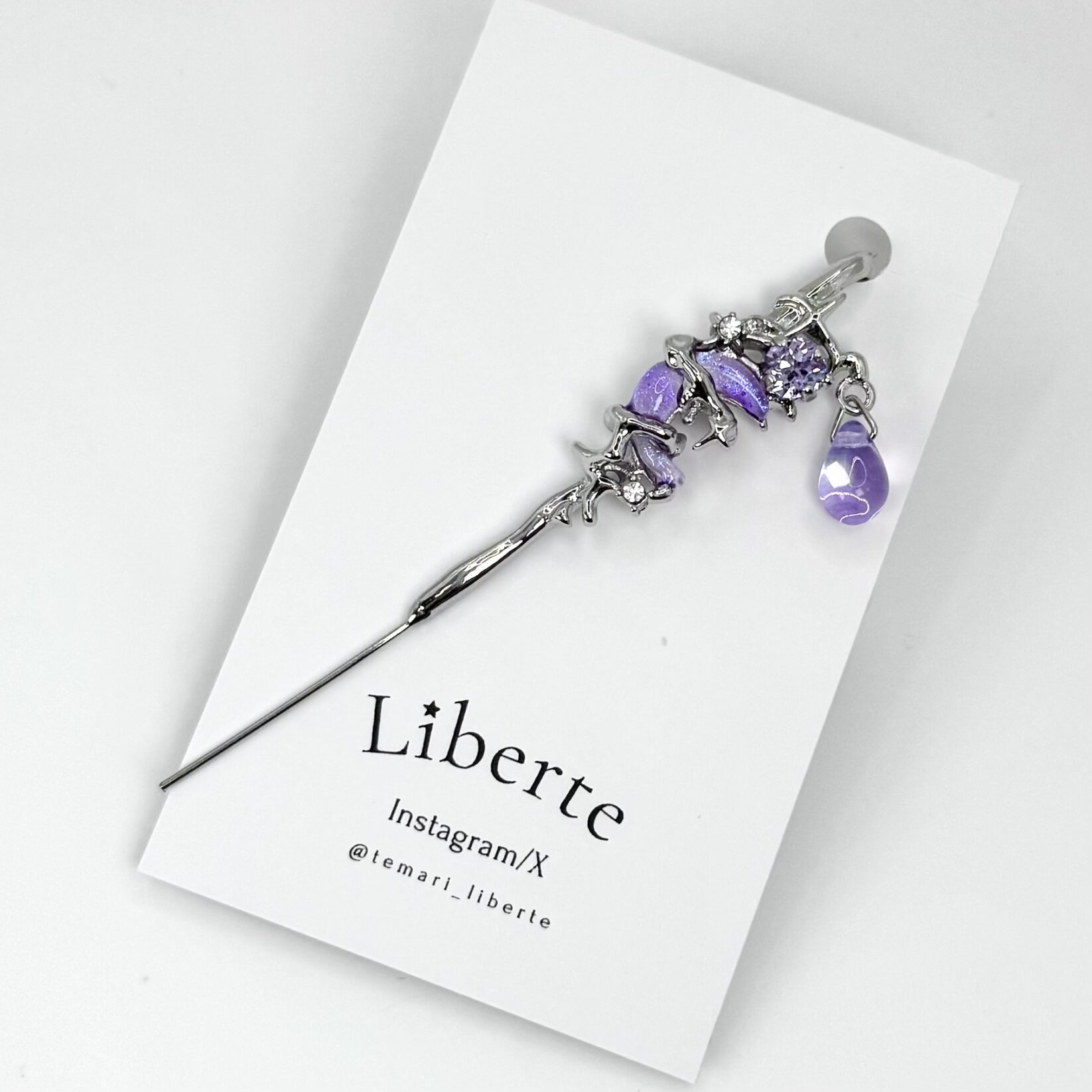 クレセントステッキ/ピアス/Violet