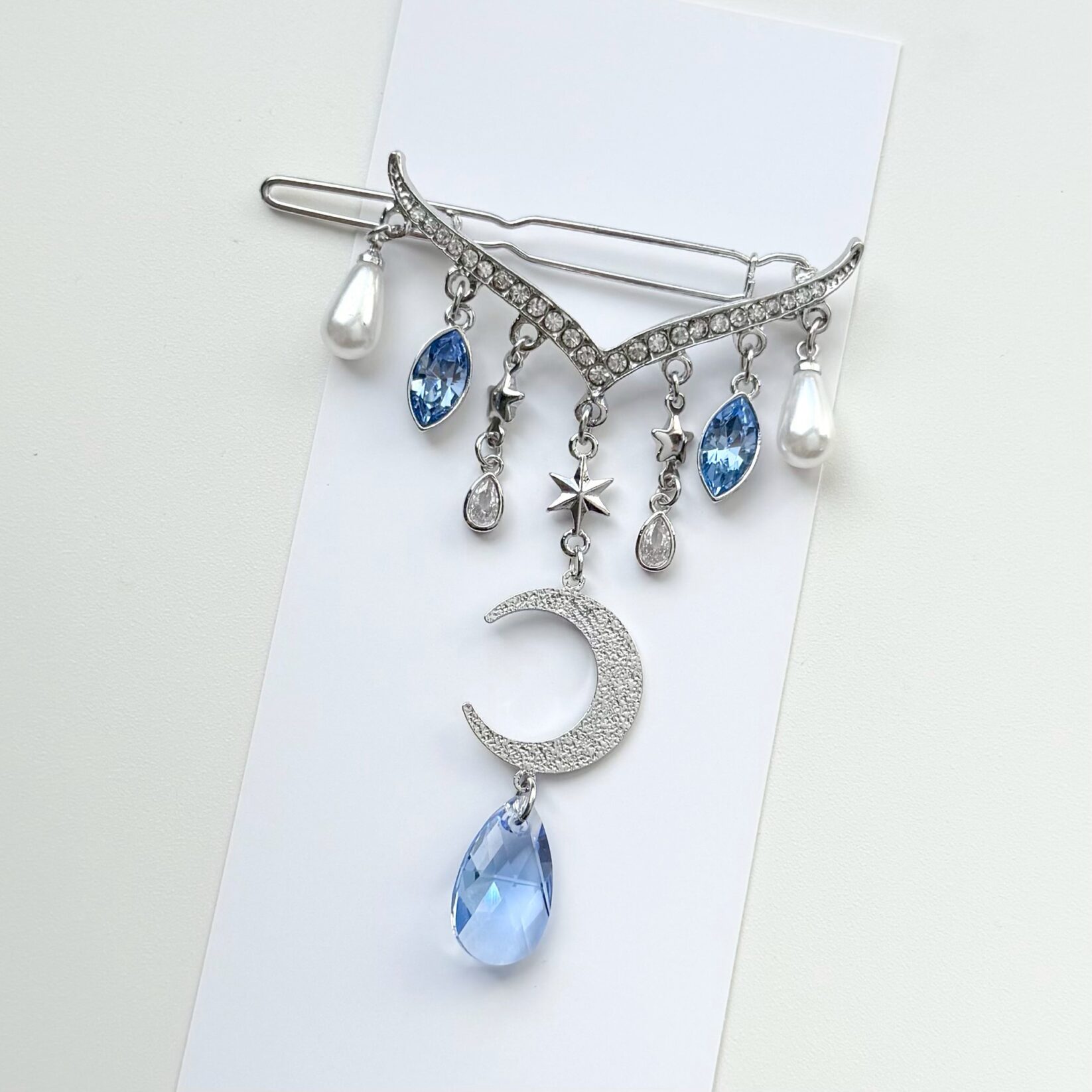 星守のバレッタ/シルバー×ライトサファイア