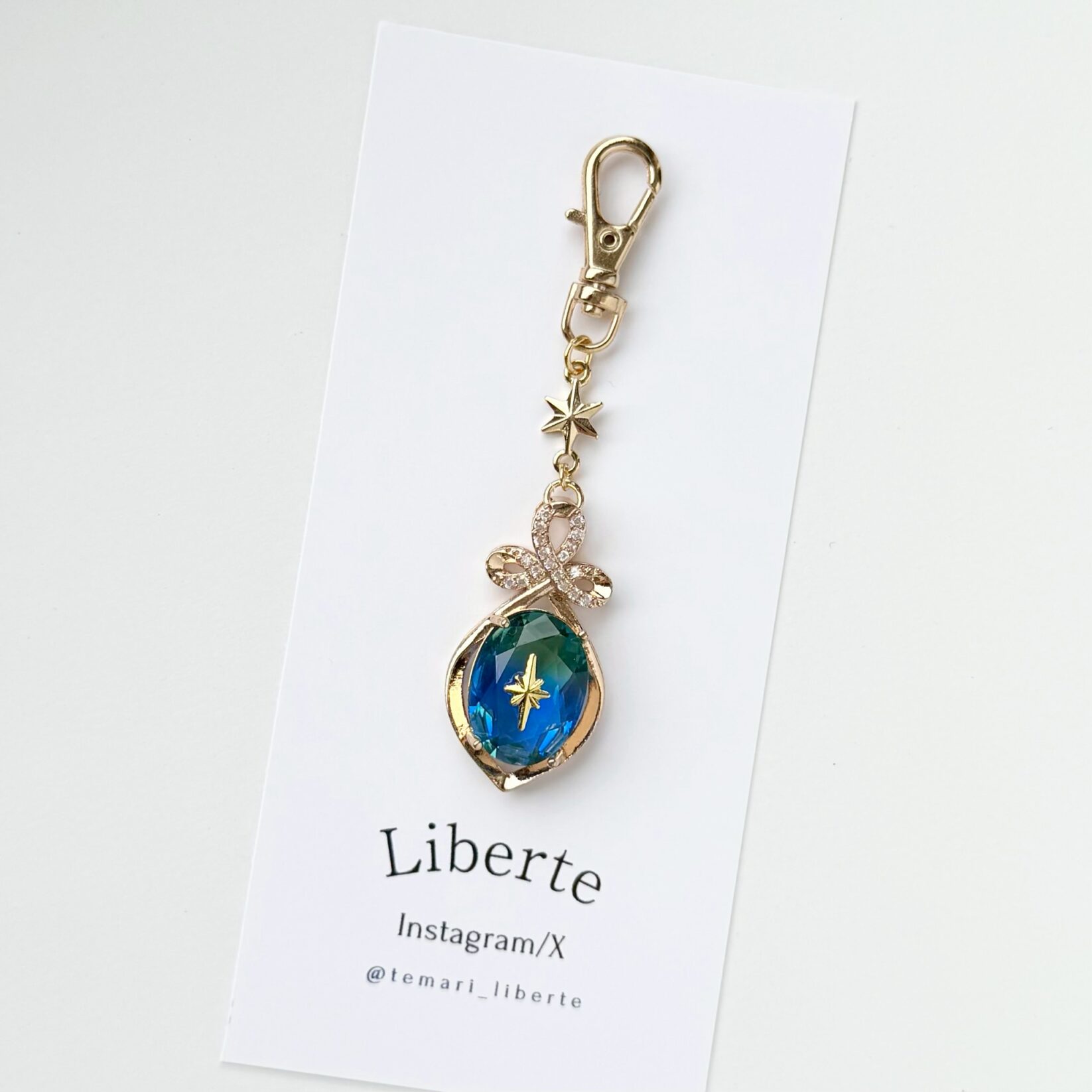 宝星石のキーチャーム/Ocean/星