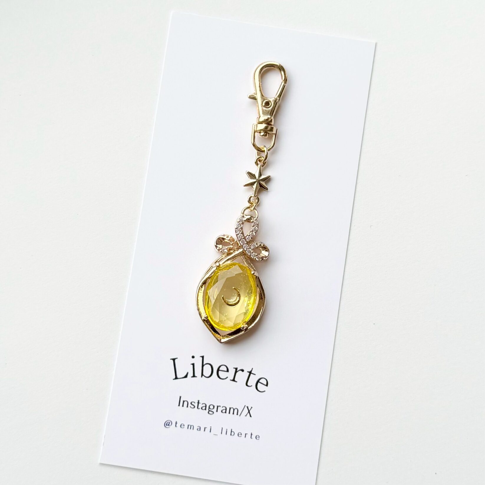 宝星石のキーチャーム/Lemonade