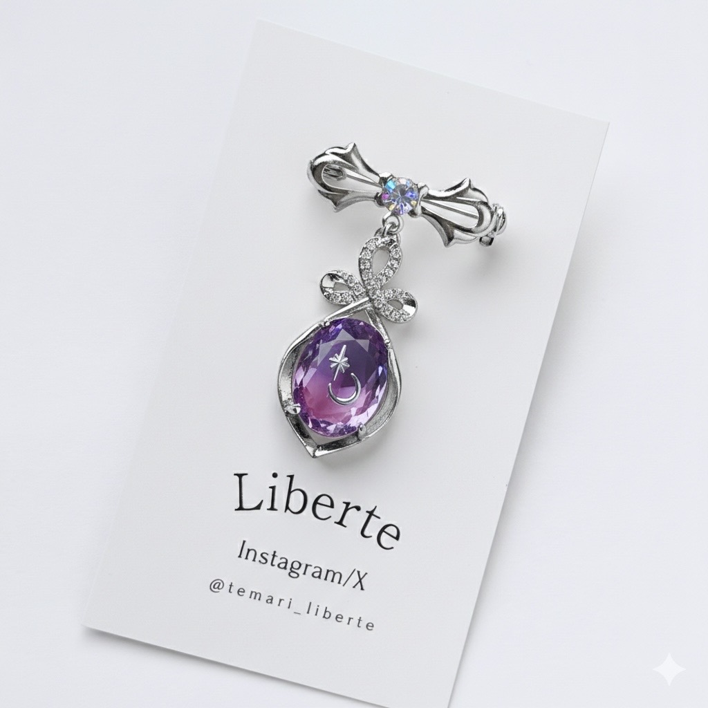 New宝星石ブローチ/Dream×Silver