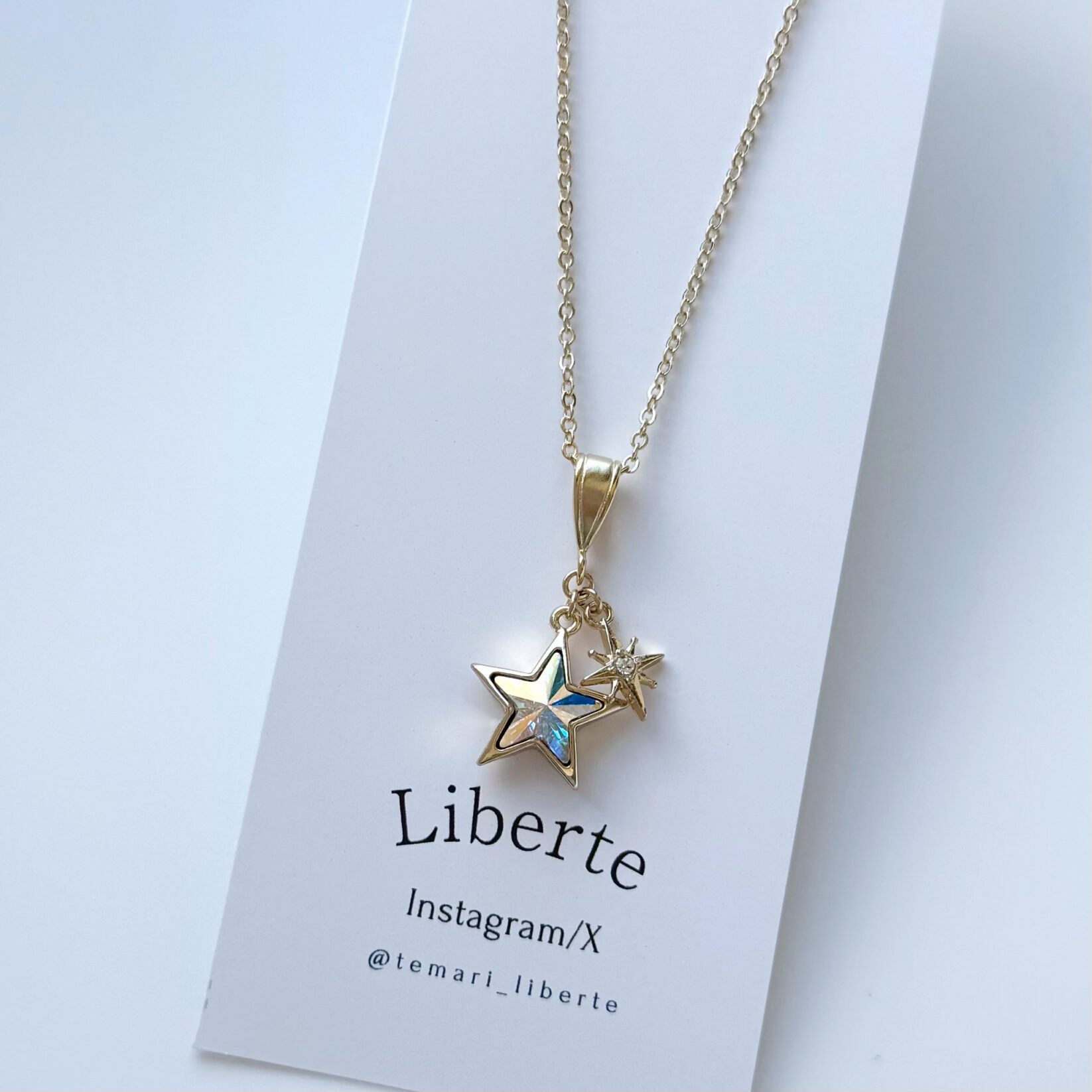 煌星ネックレス/オーロラ×Gold