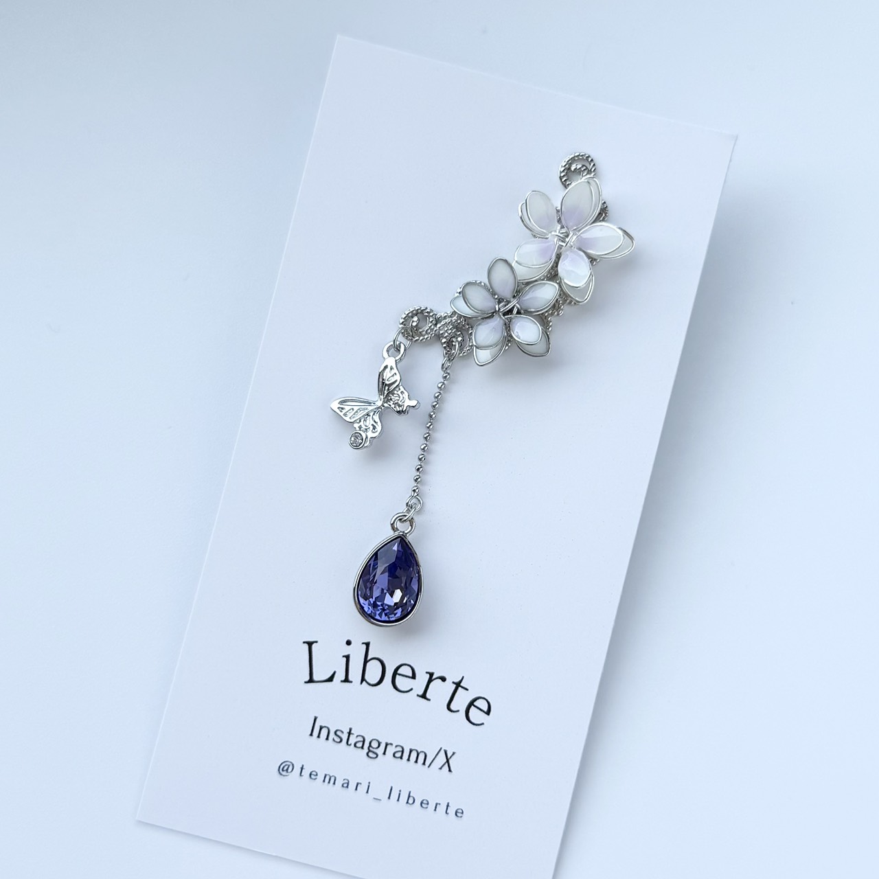 ［イヤーカフ］風月蝶々/タンザナイト