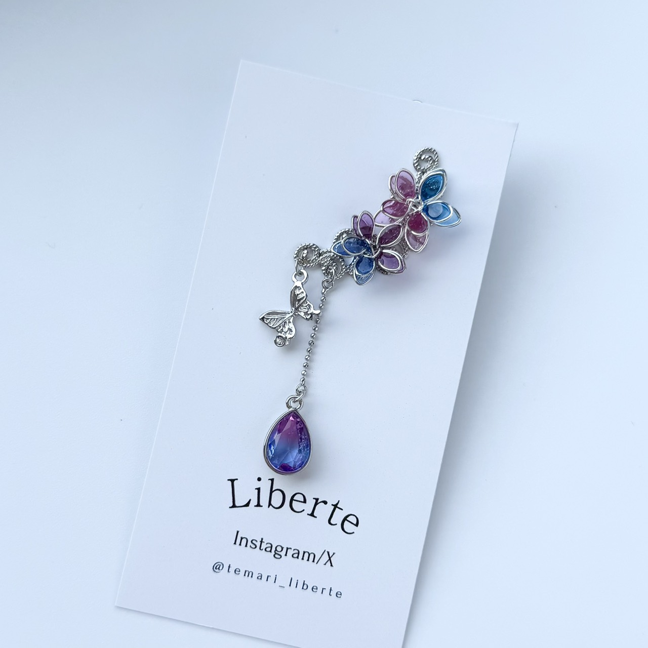 ［イヤーカフ］風月蝶々/刻の色-4:34am-