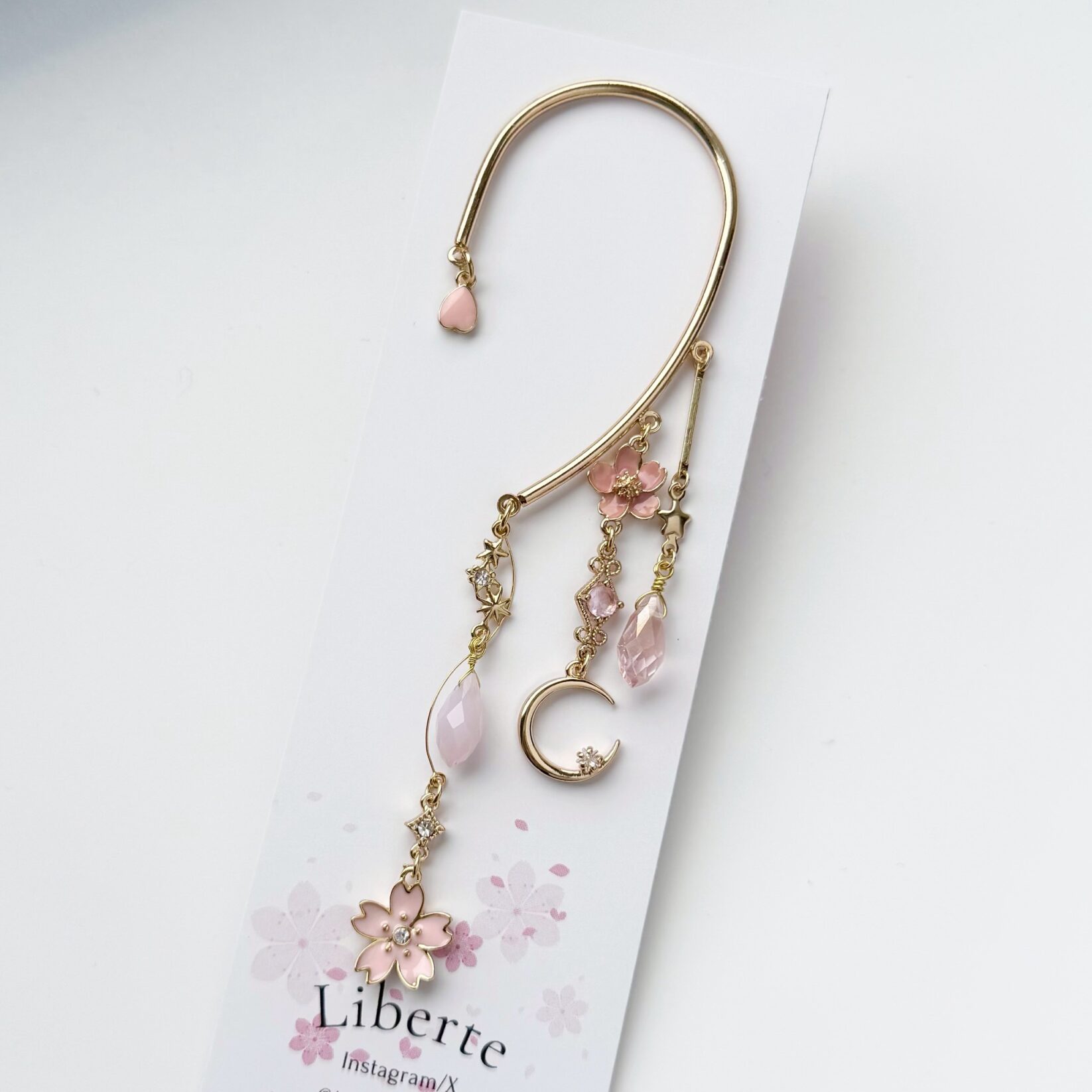 [左耳用]桜星イヤーフック