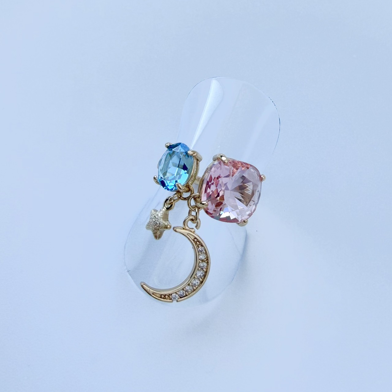 星彩Jewelリング/アクアマリンイグナイト×LT.ローズイグナイト