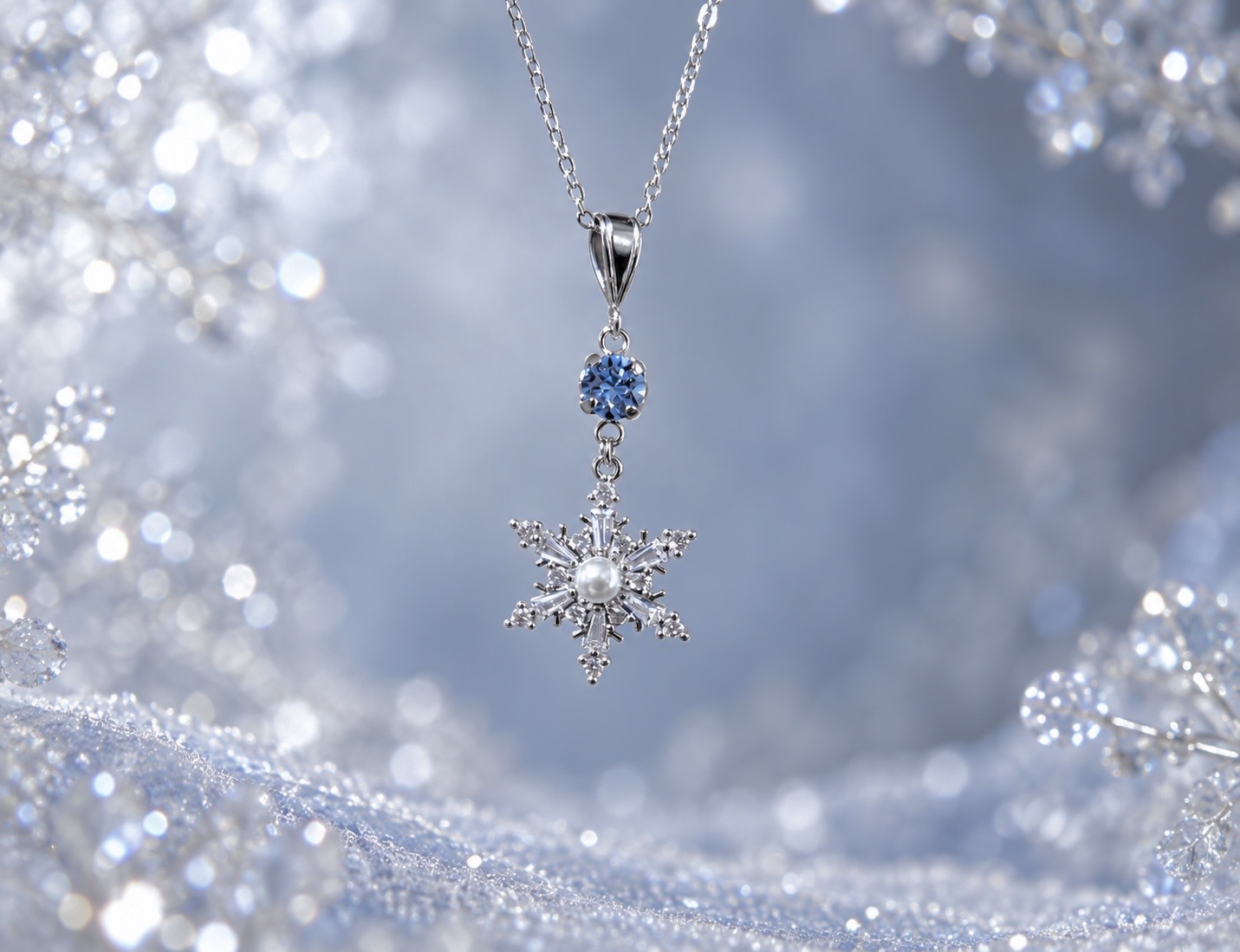 雪の結晶ネックレス02